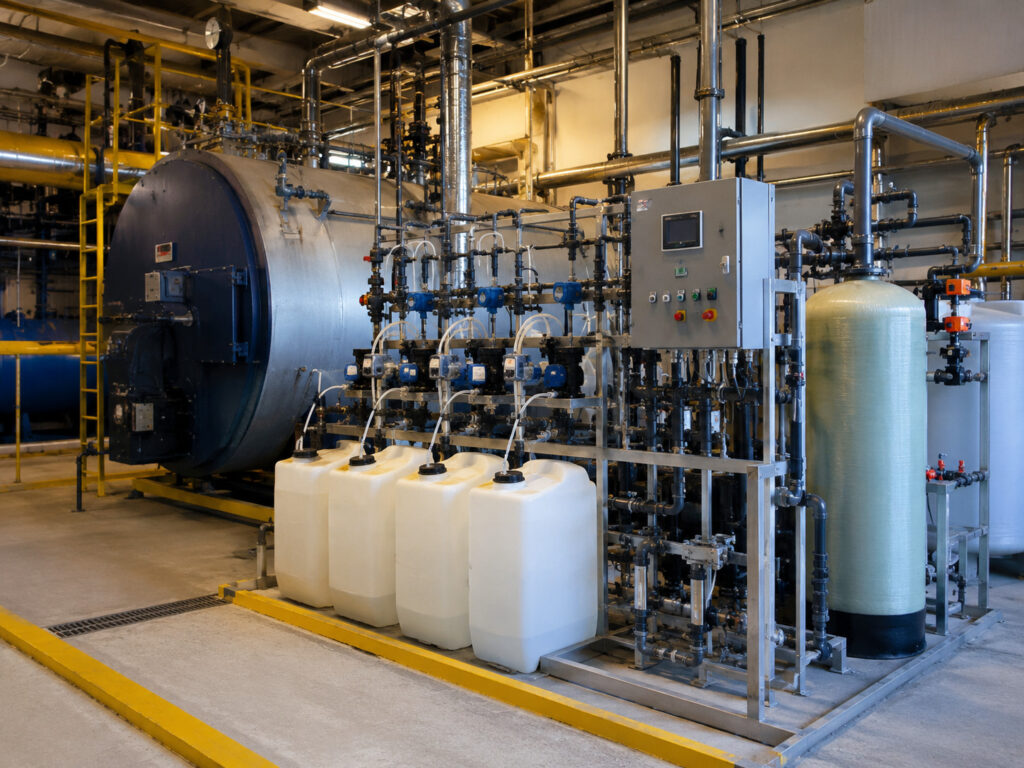 Industrial boiler room and process equipment