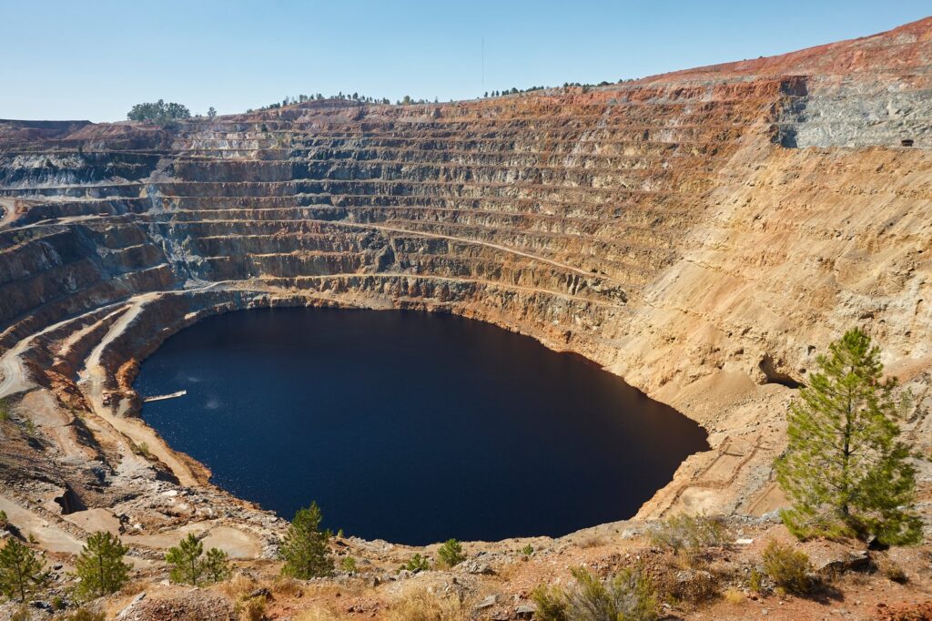 Open cast mining