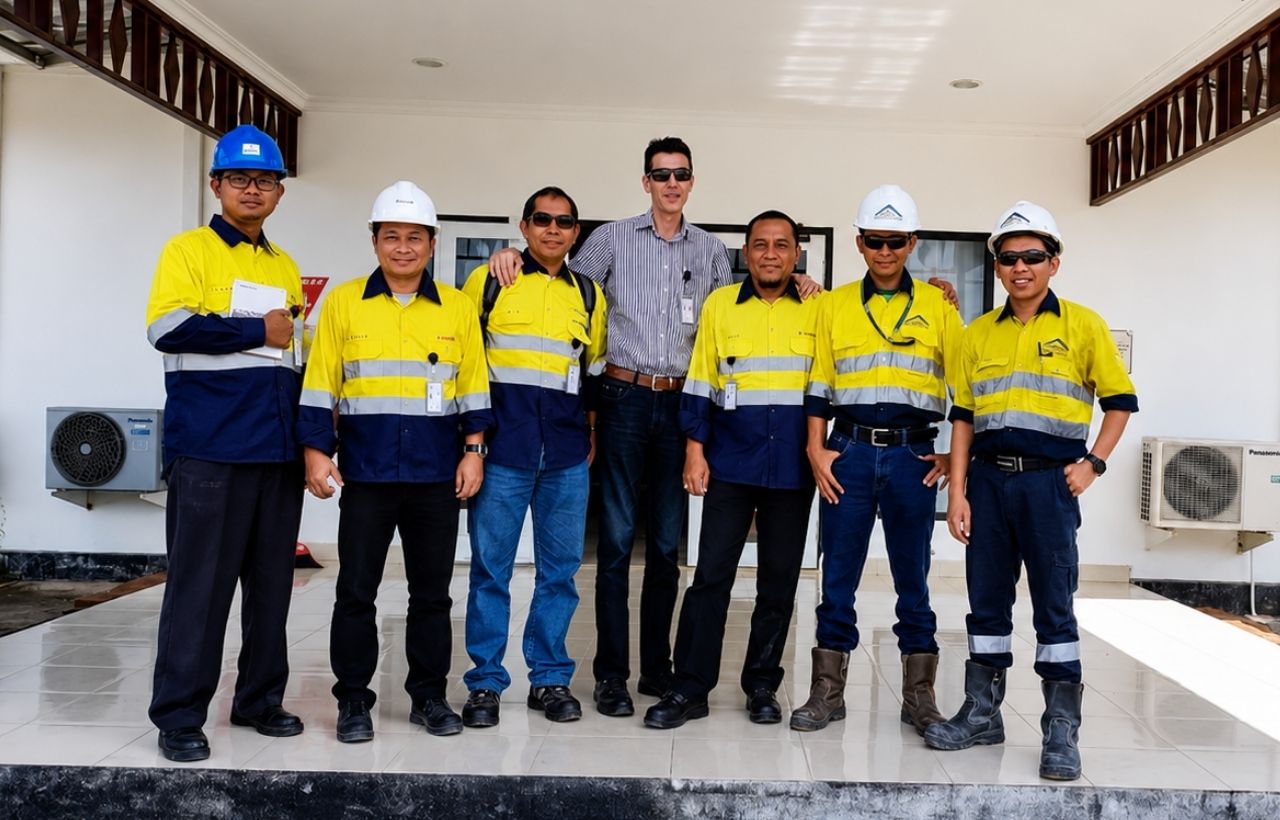 Engineer ZI-CHEM melakukan evaluasi sistem water treatment