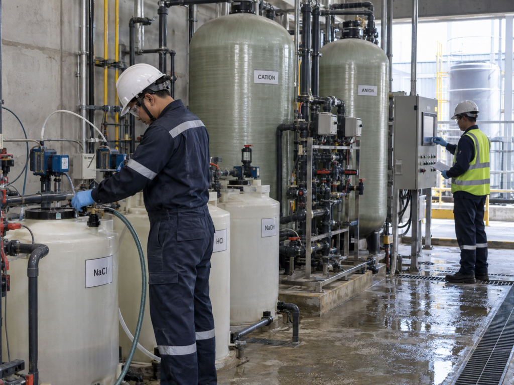 cation-anion-resin-regeneration-process
