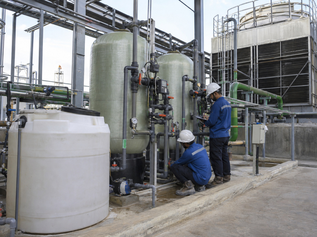 ion-exchange-softener-for-boiler-cooling-system